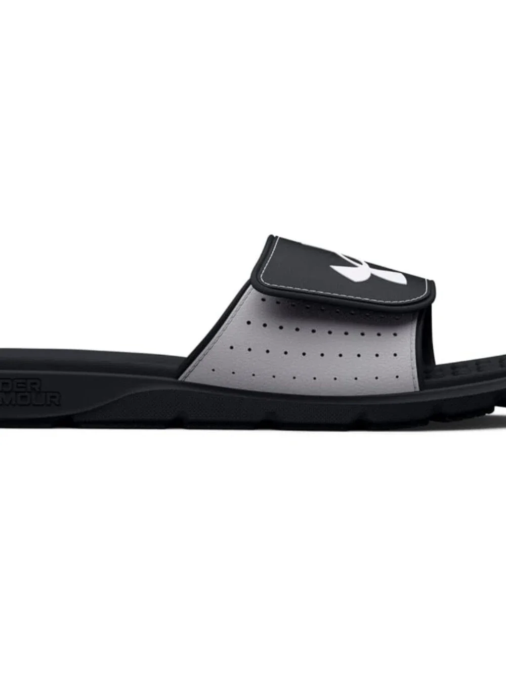 Under Armour Men's UA M Ignite Pro SL Black White Slides NWOB 3026023-003 Sz 18